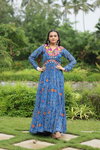 KA 1128 Bandhani Printed Navaratri Special Designer Gown Wholesale Shop In Surat
